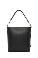 Kadın Siyah Uzun Askılı Deri Omuz Çantası | Derimod Kadın Siyah Uzun Askılı Deri Omuz Çantası | Derimod