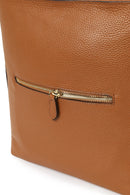 Kadın Taba Uzun Askılı Deri Omuz Çantası | Derimod Kadın Taba Uzun Askılı Deri Omuz Çantası | Derimod