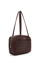 Kadın Kahverengi Baskılı Omuz Çantası | Derimod Kadın Kahverengi Baskılı Omuz Çantası | Derimod