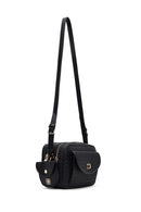 Women's Black Long Strap Knitted Crossbody Bag | Derimod Women's Black Long Strap Knitted Crossbody Bag | Derimod