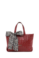 Kadın Bordo Uzun Askılı Örgülü Kol Çantası | Derimod Kadın Bordo Uzun Askılı Örgülü Kol Çantası | Derimod