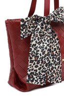 Kadın Bordo Uzun Askılı Örgülü Kol Çantası | Derimod Kadın Bordo Uzun Askılı Örgülü Kol Çantası | Derimod