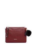 Kadın Bordo Aksesuar Detaylı Çapraz Çanta | Derimod Kadın Bordo Aksesuar Detaylı Çapraz Çanta | Derimod