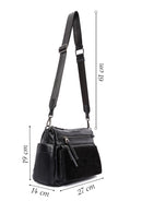 Women's Black Long Strapped Crossbody Bag | Derimod Women's Black Long Strapped Crossbody Bag | Derimod