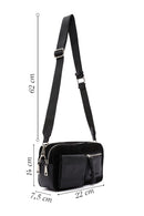Women's Black Long Strapped Crossbody Bag | Derimod Women's Black Long Strapped Crossbody Bag | Derimod