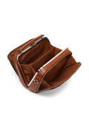 Women's Tan Long Strap Patterned Shoulder Bag | Derimod Women's Tan Long Strap Patterned Shoulder Bag | Derimod