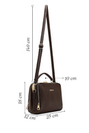 Kadın Kahverengi Uzun Askılı Kol Çantası | Derimod Kadın Kahverengi Uzun Askılı Kol Çantası | Derimod