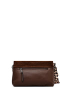 Woman Brown Suede Crossbody Bag | Derimod Woman Brown Suede Crossbody Bag | Derimod