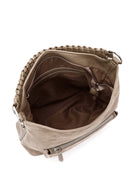 Kadın Bej Kısa Ve Uzun Askılı Süet Omuz Çantası | Derimod Kadın Bej Kısa Ve Uzun Askılı Süet Omuz Çantası | Derimod