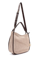 Kadın Gri Uzun Askılı Süet Omuz Çantası | Derimod Kadın Gri Uzun Askılı Süet Omuz Çantası | Derimod