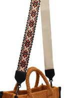 Kadın Taba Uzun Askılı Peluş Kol Çantası | Derimod Kadın Taba Uzun Askılı Peluş Kol Çantası | Derimod