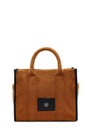 Women's Tan Long Strap Plush Sleeve Bag | Derimod Women's Tan Long Strap Plush Sleeve Bag | Derimod