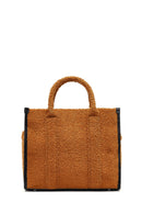 Women's Tan Long Strap Plush Sleeve Bag | Derimod Women's Tan Long Strap Plush Sleeve Bag | Derimod