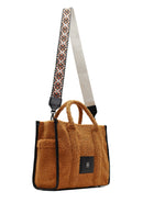 Women's Tan Long Strap Plush Sleeve Bag | Derimod Women's Tan Long Strap Plush Sleeve Bag | Derimod