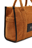 Women's Tan Long Strap Plush Sleeve Bag | Derimod Women's Tan Long Strap Plush Sleeve Bag | Derimod