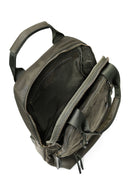 Women's Khaki Suede Backpack | Derimod Women's Khaki Suede Backpack | Derimod