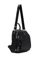 Women's Black Long Strap Backpack | Derimod Women's Black Long Strap Backpack | Derimod