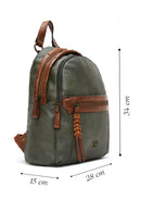 Women's Khaki Casual Backpack | Derimod Women's Khaki Casual Backpack | Derimod