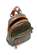 Women's Khaki Casual Backpack | Derimod Women's Khaki Casual Backpack | Derimod