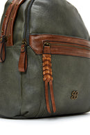 Women's Khaki Casual Backpack | Derimod Women's Khaki Casual Backpack | Derimod