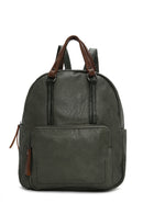 Women's Khaki Casual Backpack | Derimod Women's Khaki Casual Backpack | Derimod