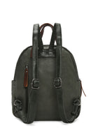 Women's Khaki Casual Backpack | Derimod Women's Khaki Casual Backpack | Derimod