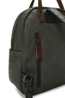 Women's Khaki Casual Backpack | Derimod Women's Khaki Casual Backpack | Derimod