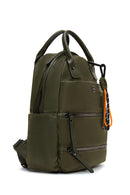 Women's Khaki Fabric Backpack | Derimod Women's Khaki Fabric Backpack | Derimod