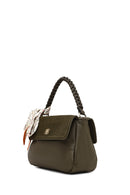 Kadın Haki Uzun Askılı Süet Omuz Çantası | Derimod Kadın Haki Uzun Askılı Süet Omuz Çantası | Derimod