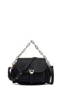 Women's Black Long Strap Mini Shoulder Bag | Derimod Women's Black Long Strap Mini Shoulder Bag | Derimod