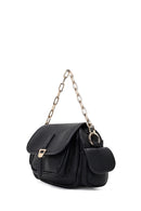 Women's Black Long Strap Mini Shoulder Bag | Derimod Women's Black Long Strap Mini Shoulder Bag | Derimod