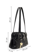 Women's Black Patent Leather Shoulder Bag | Derimod Women's Black Patent Leather Shoulder Bag | Derimod