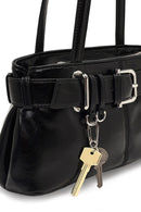 Women's Black Patent Leather Shoulder Bag | Derimod Women's Black Patent Leather Shoulder Bag | Derimod
