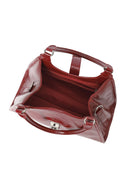 Women's Burgundy Charm Shoulder Bag | Derimod Women's Burgundy Charm Shoulder Bag | Derimod