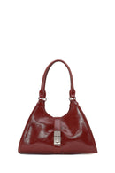 Women's Burgundy Charm Shoulder Bag | Derimod Women's Burgundy Charm Shoulder Bag | Derimod