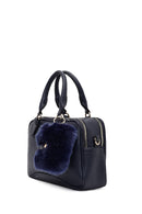 Kadın Lacivert Uzun Askılı Aksesuarlı Kol Çantası | Derimod Kadın Lacivert Uzun Askılı Aksesuarlı Kol Çantası | Derimod