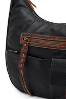 Women's Black Long Strap Shoulder Bag | Derimod Women's Black Long Strap Shoulder Bag | Derimod