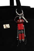 Kadın Siyah Uzun Askılı Aksesuarlı Süet Kol Çantası | Derimod Kadın Siyah Uzun Askılı Aksesuarlı Süet Kol Çantası | Derimod