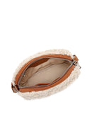 Women's Cream Long Strap Plush Crossbody Bag | Derimod Women's Cream Long Strap Plush Crossbody Bag | Derimod
