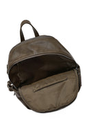 Women's Khaki Backpack with Accessories | Derimod Women's Khaki Backpack with Accessories | Derimod