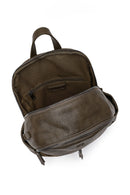 Women's Khaki Backpack with Accessories | Derimod Women's Khaki Backpack with Accessories | Derimod