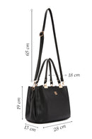 Kadın Siyah Uzun Askılı Kol Çantası | Derimod Kadın Siyah Uzun Askılı Kol Çantası | Derimod