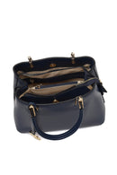 Women's Navy Blue Long Strap Accessory Detailed Shoulder Bag | Derimod Women's Navy Blue Long Strap Accessory Detailed Shoulder Bag | Derimod