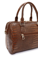 Kadın Taba Uzun Askılı Desenli Kol Çantası | Derimod Kadın Taba Uzun Askılı Desenli Kol Çantası | Derimod