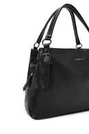 Kadın Siyah Uzun Askılı Omuz Çantası | Derimod Kadın Siyah Uzun Askılı Omuz Çantası | Derimod