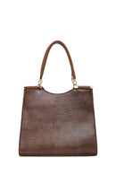 Kadın Taba Baskılı Uzun Askılı Omuz Çantası | Derimod Kadın Taba Baskılı Uzun Askılı Omuz Çantası | Derimod