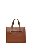 Women's Tan Long Strap Printed Classic Shoulder Bag | Derimod Women's Tan Long Strap Printed Classic Shoulder Bag | Derimod