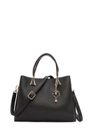 Women's Black Long Strap Classic Shoulder Bag | Derimod Women's Black Long Strap Classic Shoulder Bag | Derimod