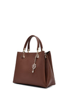 Woman Brown Long Strap Classic Handbag | Derimod Woman Brown Long Strap Classic Handbag | Derimod