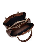 Woman Brown Long Strap Classic Handbag | Derimod Woman Brown Long Strap Classic Handbag | Derimod